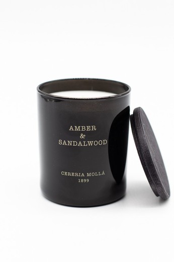 Vela Premium De Grs Amber Sandalwood Colecci N Boutique Cereria