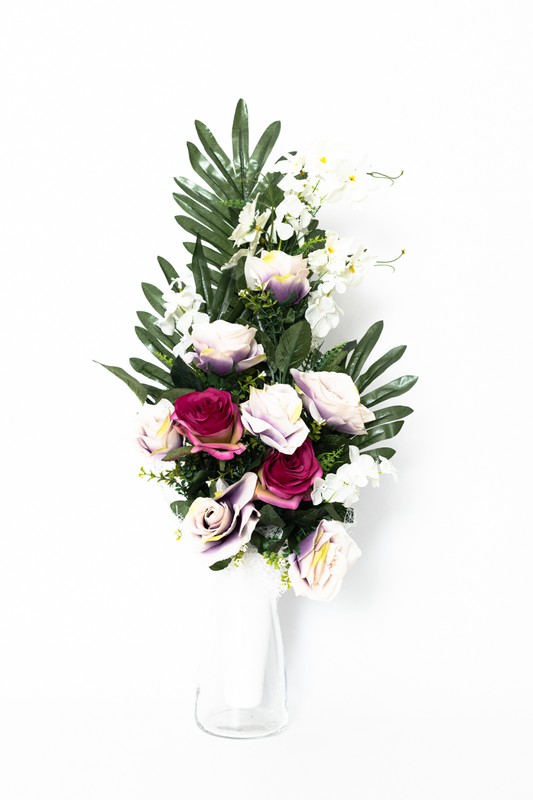 Joyeux Bouquet De Fleurs Pour Le Cimeti Re En Rose Oh Myflor