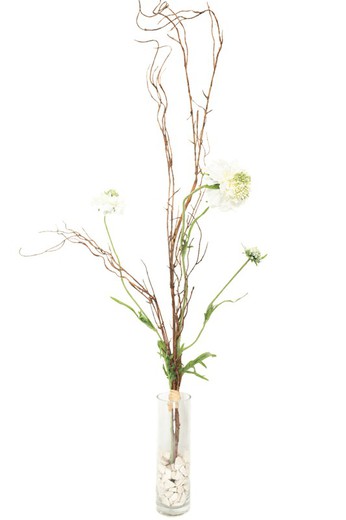 Bouquet grand et élancé de fleurs sauvages artificielles