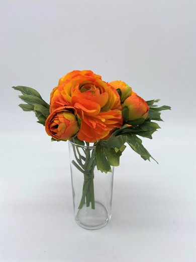 Petit bouquet de renoncules de couleur orange