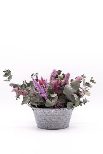 Arrangement de fleurs sauvages aux couleurs violettes