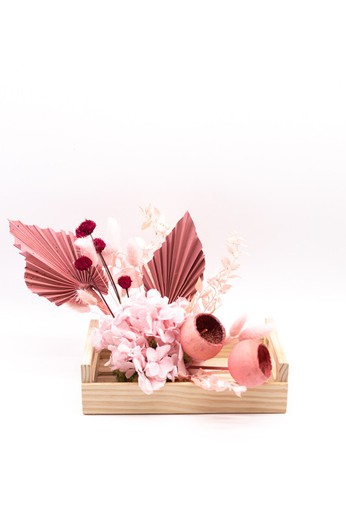 Decoración con flores secas y preservadas en color natural — Oh!MyFlor