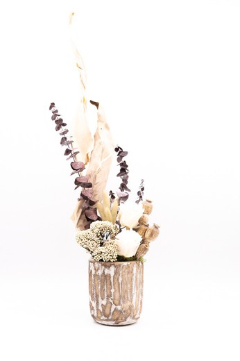 Decoración de madera con flores secas y flores preservadas — Oh!MyFlor