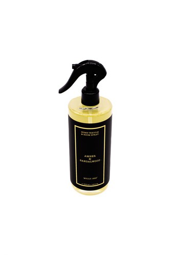 Spray Têxtil Lar 500ml. Âmbar & Sândalo. Coleção Boutique CERERIA MOLLA 1899.