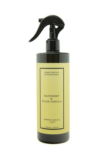 Home Textil Spray 500ml. Raspberry & Black Vanilla. Colección Boutique CERERIA MOLLA 1899.