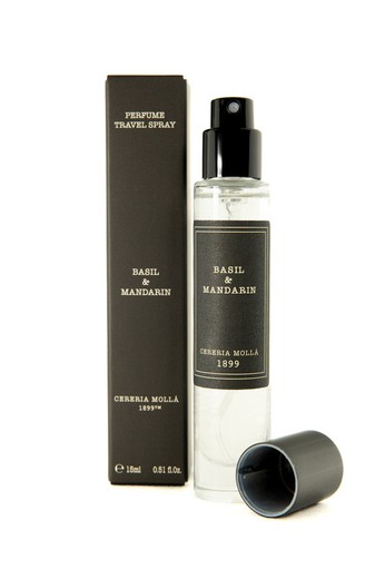 Parfum Spray de Voyage Basilic & Mandarin. Boutique Collection Magasin CERERIA MOLLA 1899