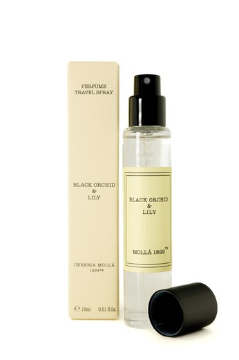 Perfume Travel Spray Black Orchid & Lily. Colección Boutique Tienda CERERIA MOLLA 1899