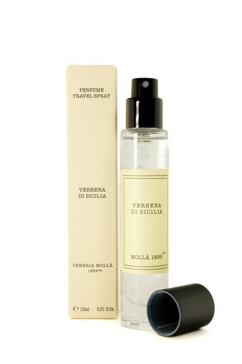 Perfume Travel Spray Verbena di Sicilia. Colección Boutique Tienda CERERIA MOLLA 1899