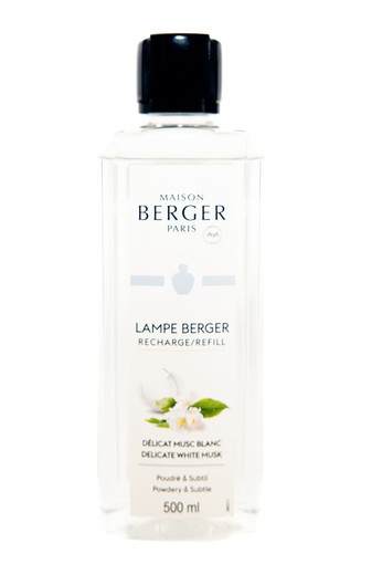 Recharge lampe Berger Délicat Musc Blanc 500ml