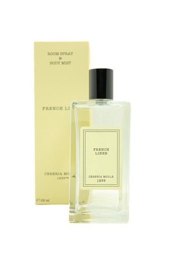 Spray premium y body Mist French Linen. Colección Boutique CERERIA MOLLA 1899.