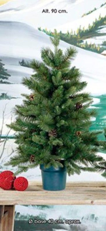 Árbol artificial de navidad de sobremesa de 90 cm de altura