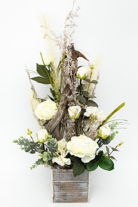 Las mejores ofertas en Cactus decoración floral de plástico blanco