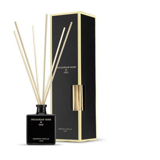 Mikado ambientador de 100 ml. Bulgarian Rose & Oud. Colección Boutique CERERIA MOLLA 1899.