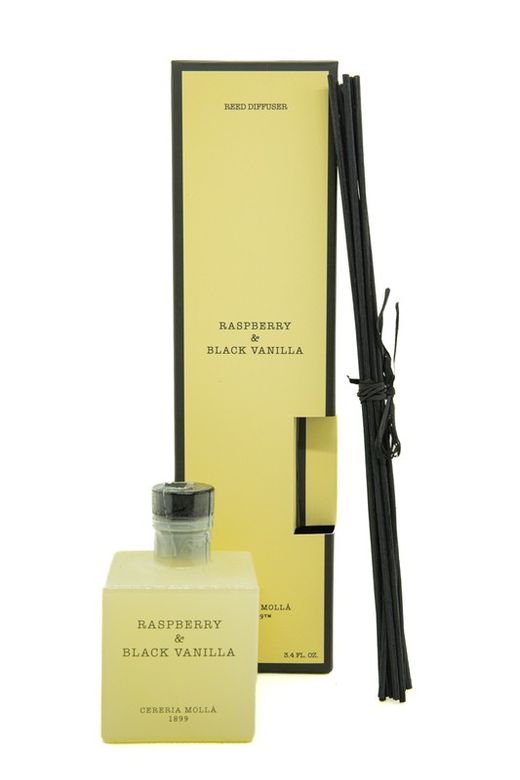 Mikado ambientador de 100 ml. Raspberry & Black Vanilla. Colección Boutique CERERIA MOLLA 1899.