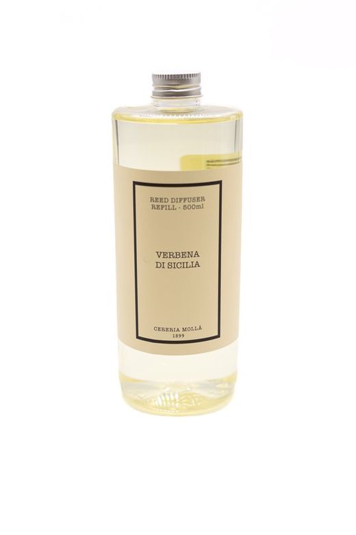 Recambio de mikado ambientador 500 mL. Verbena di Sicilia. Colección Boutique CERERIA MOLLA 1899
