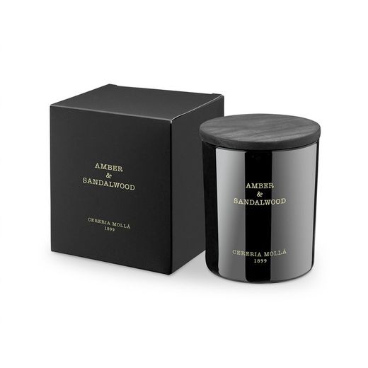 Vela Premium de 230 Grs. Amber & Sandalwood. Colección Boutique CERERIA MOLLA 1899. Handmade. +/- 50 horas
