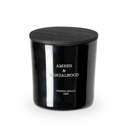 Vela Premium XL de 600Grs. Amber & Sandalwood. Colección Boutique CERERIA MOLLA 1899. Handmade. +/- 80 horas