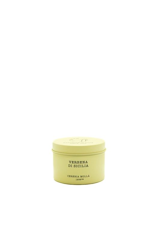 Vela Premiun formato Lata. Verbena di Sicilia. Colección Boutique CERERIA MOLLA 1899. Handmade. +/-50 horas