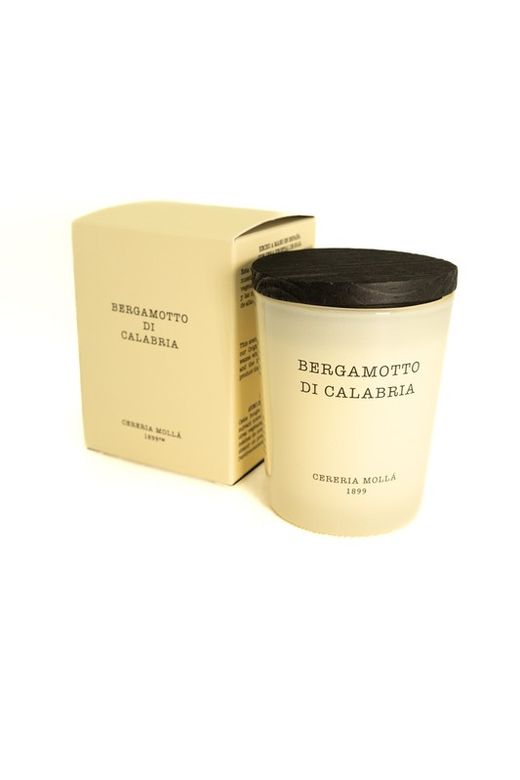 Vela Premiun mini de 70Grs. Bergamotto di Calabria. Colección Boutique CERERIA MOLLA 1899. Handmade. +/-50 horas