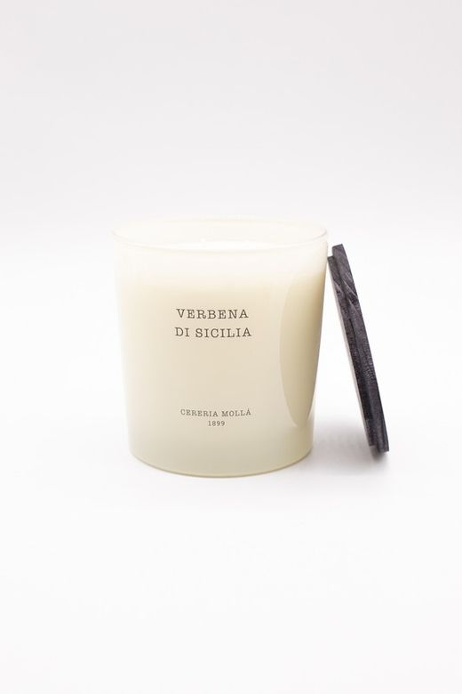Vela Premium XL de 600Grs. Verbena di Sicilia . Colección Boutique CERERIA MOLLA 1899. Handmade. +/- 80 horas